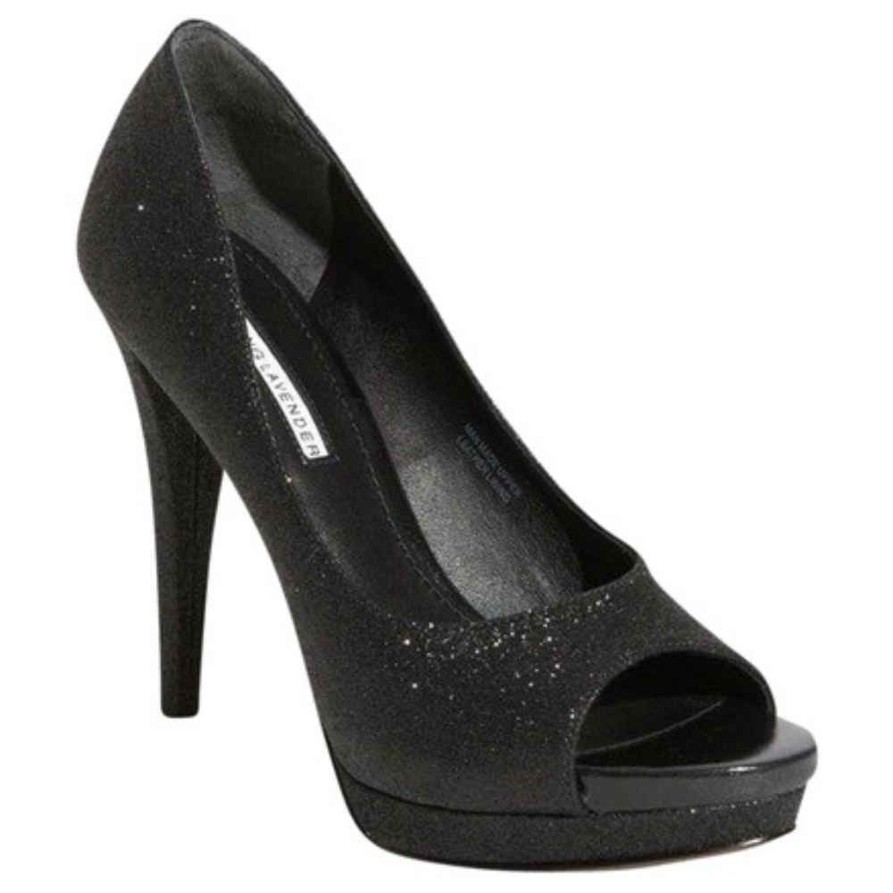 Vera Wang Selma Glitter Platform Wedding Heel Pump